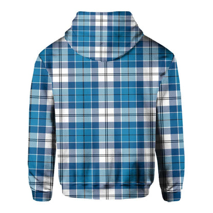 Clan Roberton Tartan Men Hoodie Crest And Plaid Basic Style