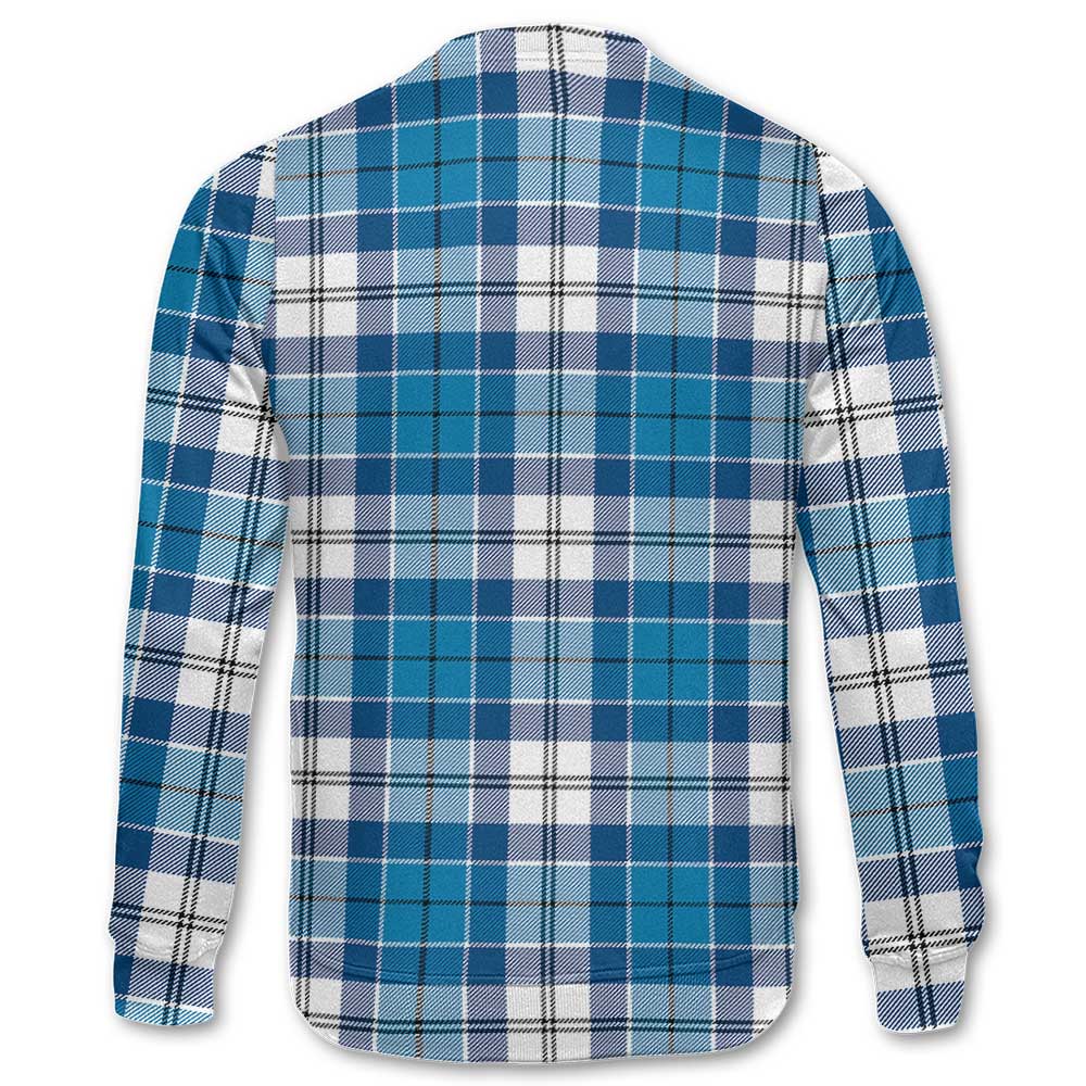 Clan Roberton Tartan Men Sweatshirt Crest And Plaid Basic Style