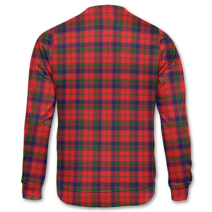 Clan Robertson Tartan Men Sweatshirt Crest And Plaid Basic Style