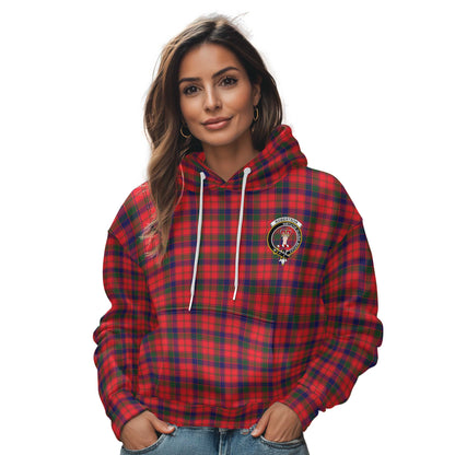 Clan Robertson Tartan Women Hoodie Crest And Plaid Basic Style