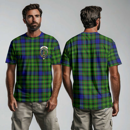 Clan Rollo Tartan Men T Shirt Crest And Plaid Basic Style