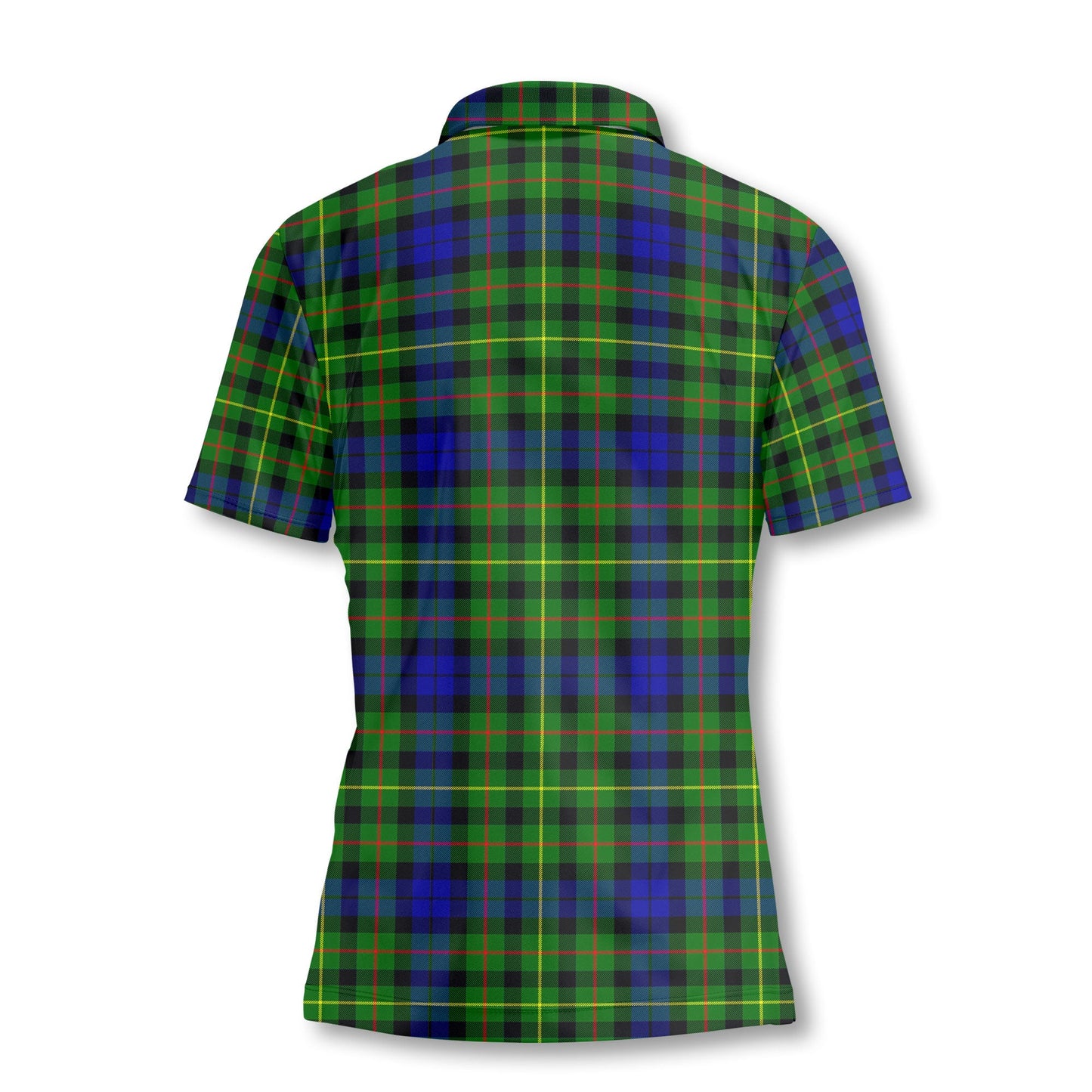 Clan Rollo Tartan Women Polo Shirt Crest And Plaid Basic Style