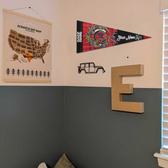 Clan Rose Tartan Felt Pennant Crest And Plaid Basic Style