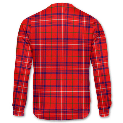 Clan Rose Tartan Men Sweatshirt Crest And Plaid Basic Style