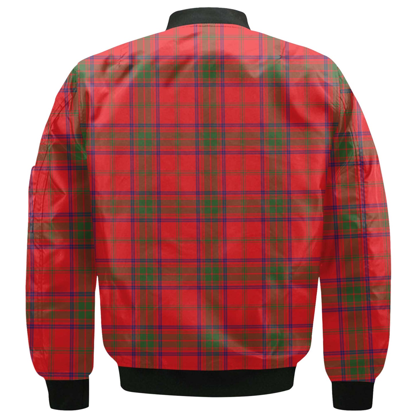 Clan Ross Tartan Women Bomber Jacket Crest And Plaid Basic Style