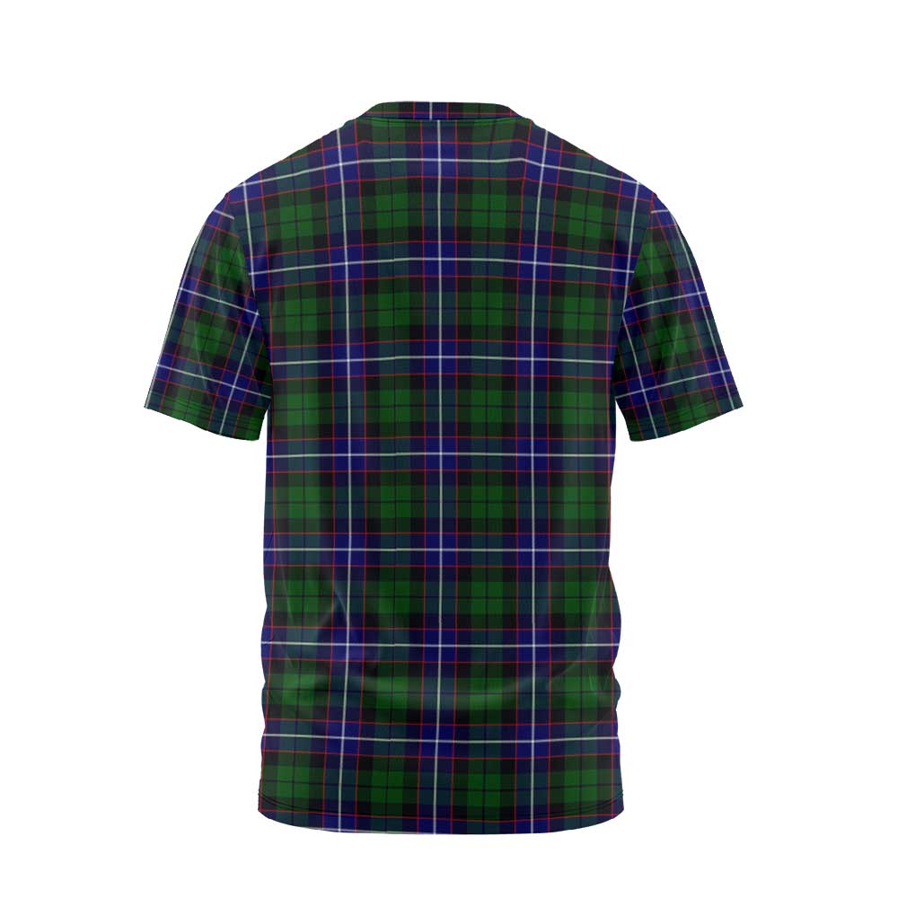 Clan Russell Tartan Men T Shirt Crest And Plaid Basic Style