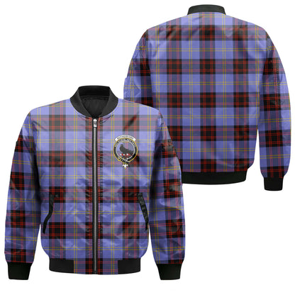 Clan Rutherford Tartan Men Bomber Jacket Crest And Plaid Basic Style