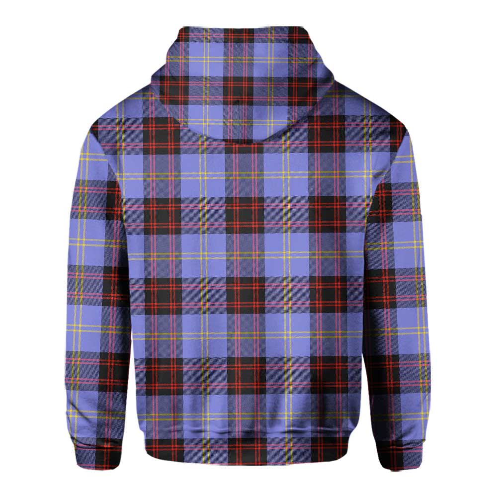 Clan Rutherford Tartan Men Hoodie Crest And Plaid Basic Style