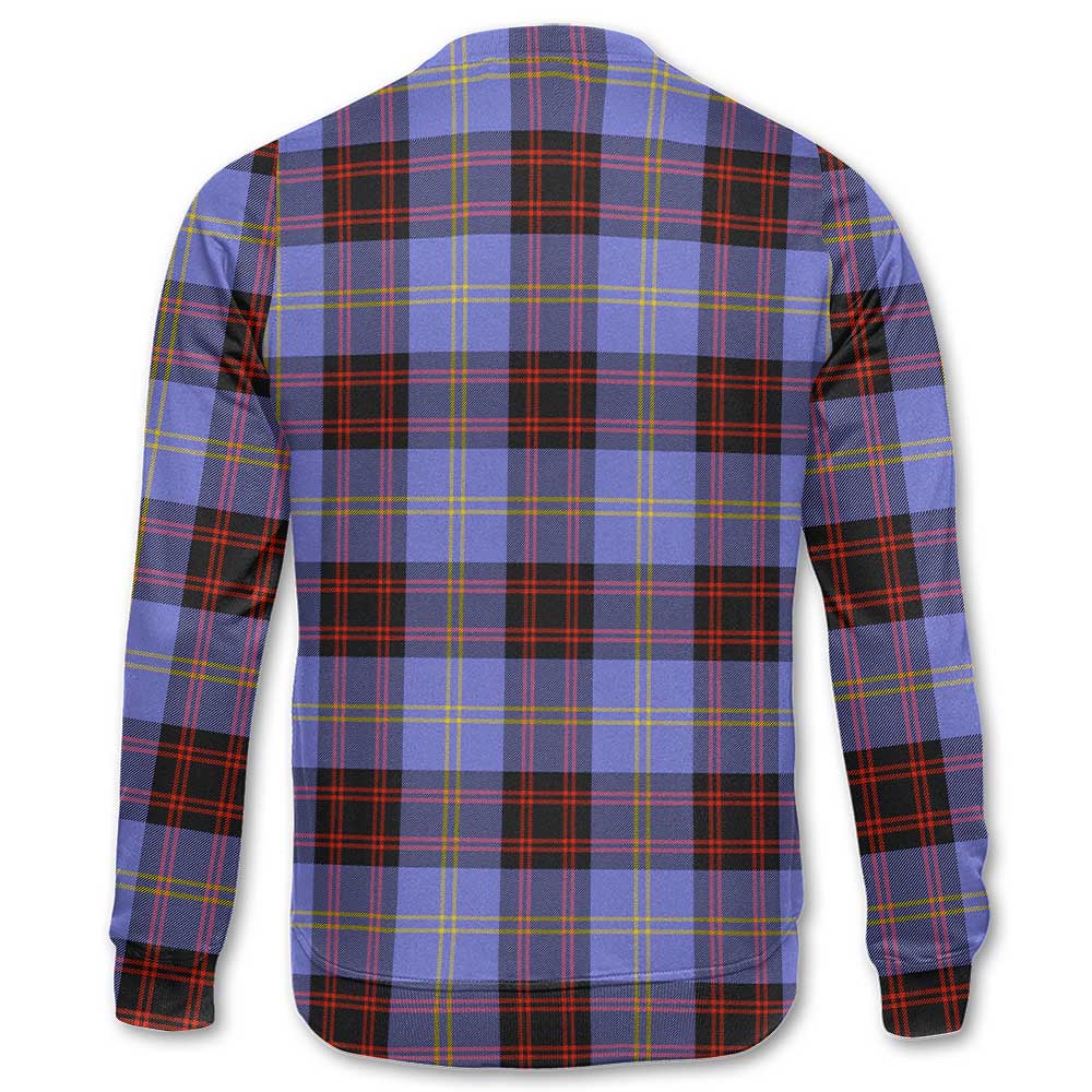 Clan Rutherford Tartan Men Sweatshirt Crest And Plaid Basic Style