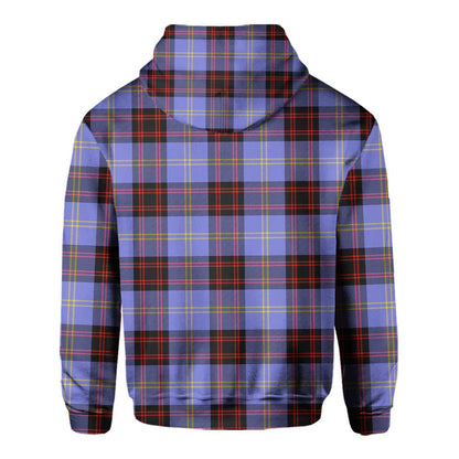 Clan Rutherford Tartan Women Hoodie Crest And Plaid Basic Style