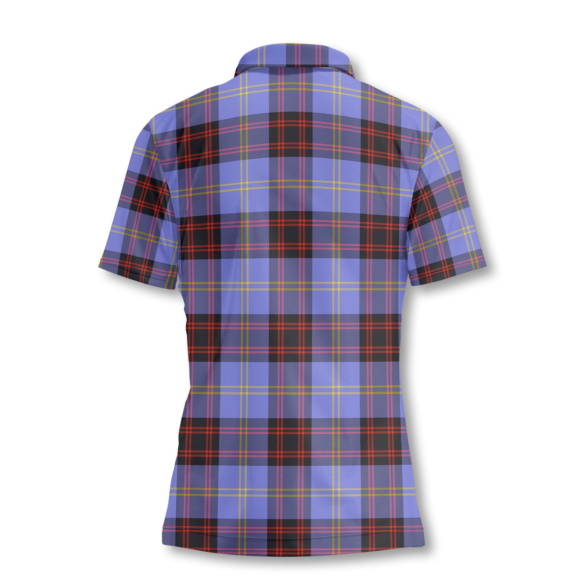 Clan Rutherford Tartan Women Polo Shirt Crest And Plaid Basic Style