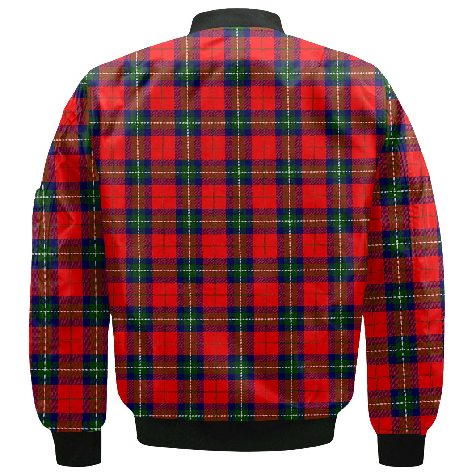 Clan Ruthven Tartan Men Bomber Jacket Crest And Plaid Basic Style