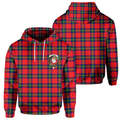 Clan Ruthven Tartan Men Hoodie Crest And Plaid Basic Style