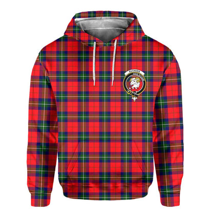 Clan Ruthven Tartan Men Hoodie Crest And Plaid Basic Style