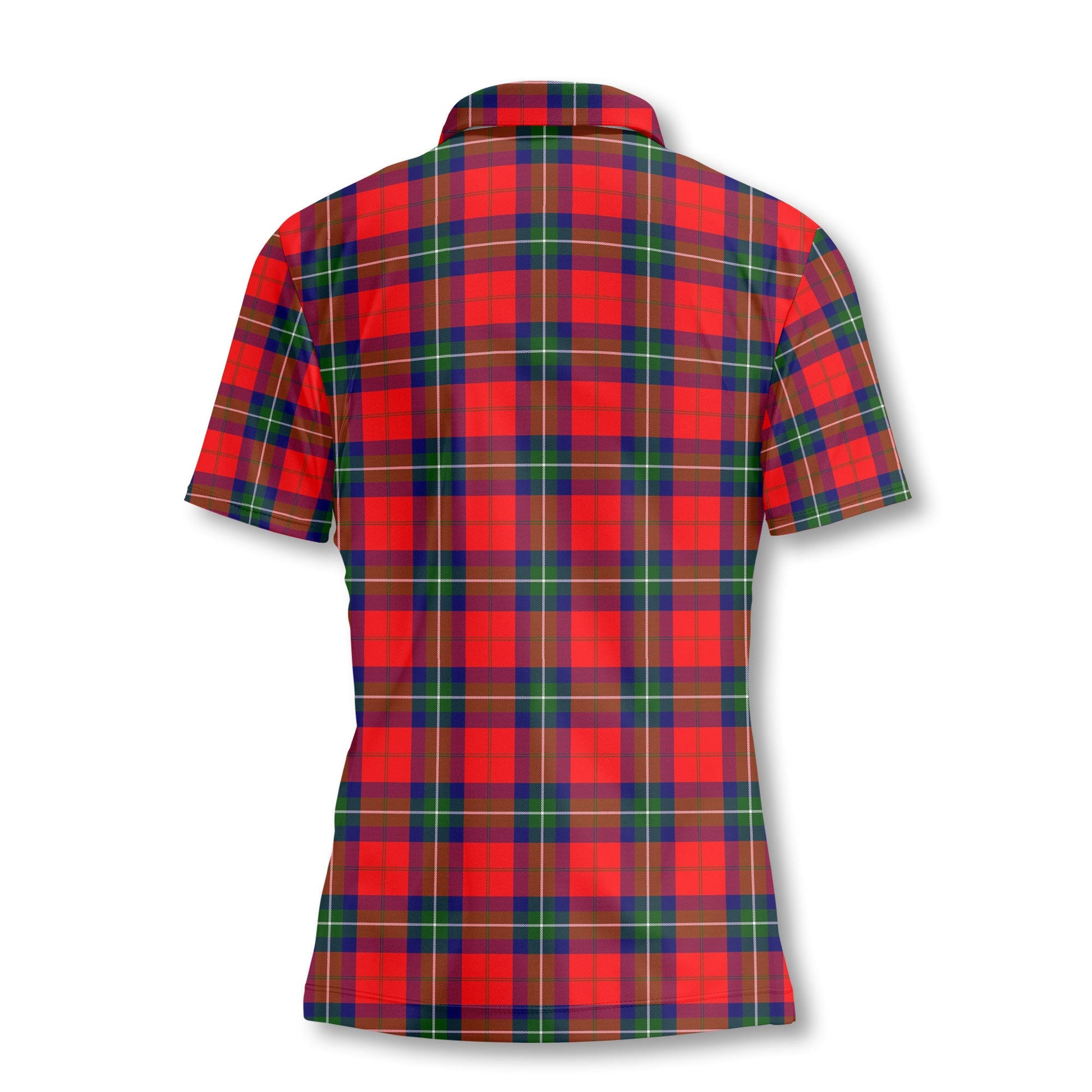 Clan Ruthven Tartan Women Polo Shirt Crest And Plaid Basic Style