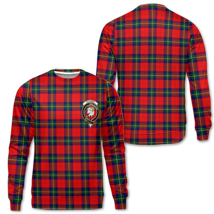 Clan Ruthven Tartan Women Sweatshirt Crest And Plaid Basic Style