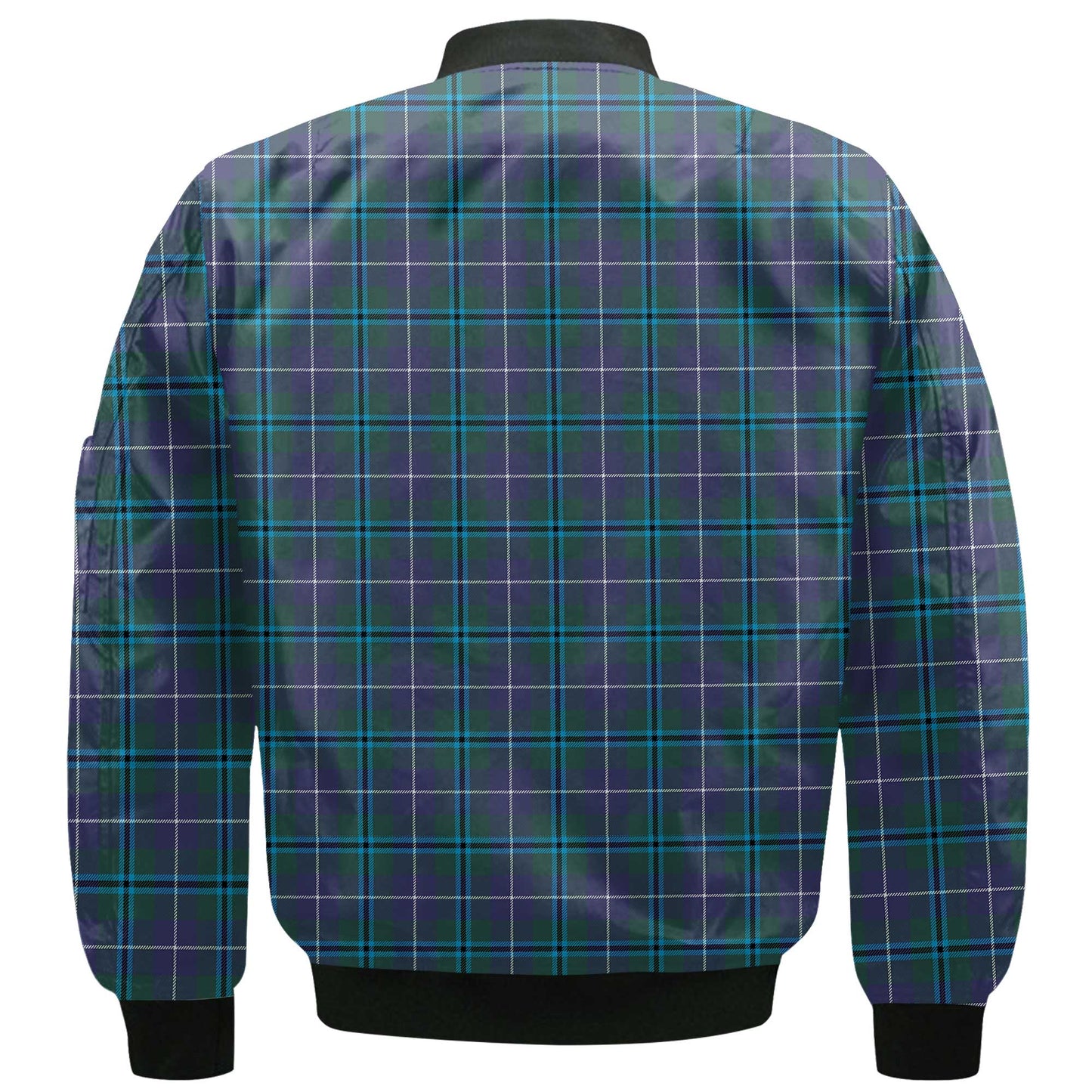 Clan Sandilands Tartan Men Bomber Jacket Crest And Plaid Basic Style