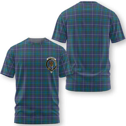 Clan Sandilands Tartan Men T Shirt Crest And Plaid Basic Style