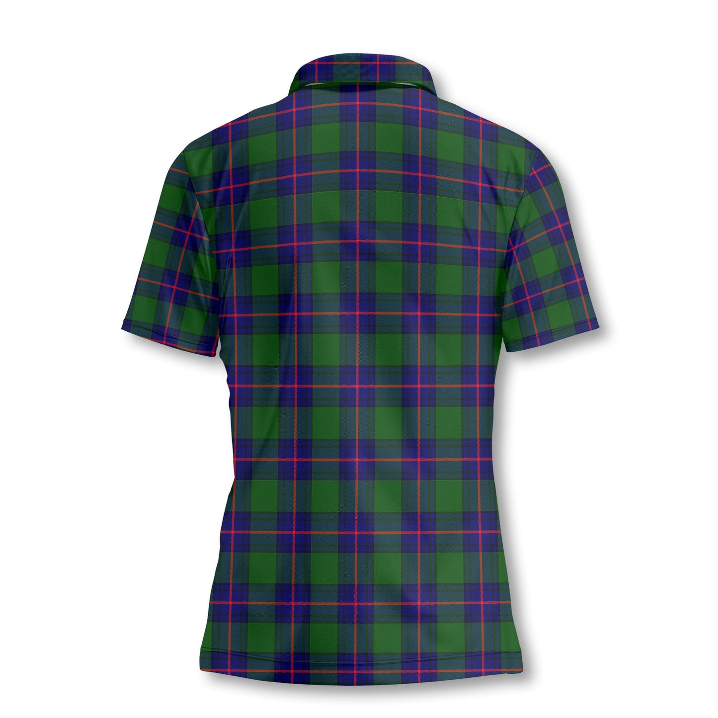 Clan Schaw Tartan Women Polo Shirt Crest And Plaid Basic Style