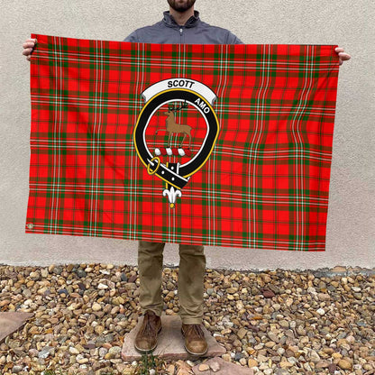 Clan Scott Tartan Flag 1 Crest And Plaid Basic Style Tartan House Flag Crest And Plaid Basic Style