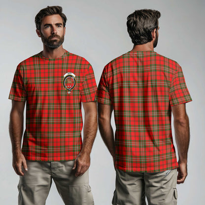 Clan Scott Tartan Men T Shirt Crest And Plaid Basic Style