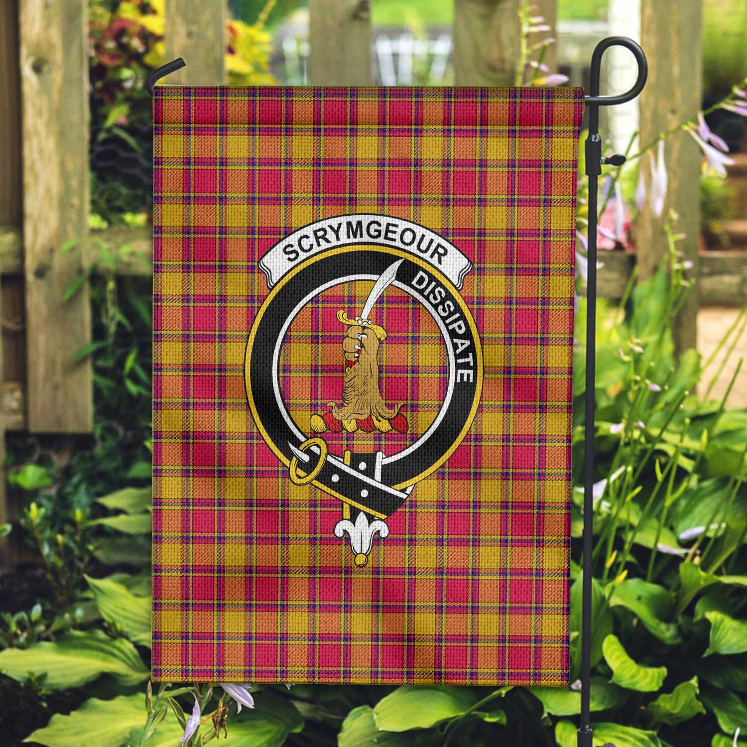 Clan Scrymgeour Tartan Garden Flag Crest And Plaid Basic Style