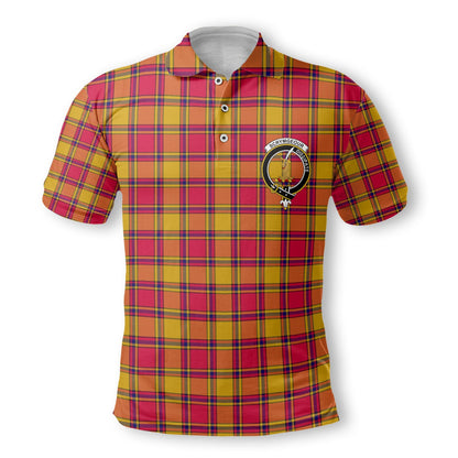 Clan Scrymgeour Tartan Golf Men Polo Shirt Crest And Plaid Basic Style