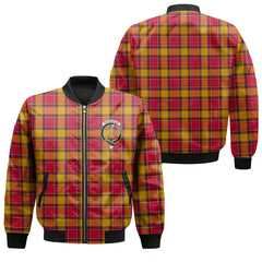 Clan Scrymgeour Tartan Men Bomber Jacket Crest And Plaid Basic Style