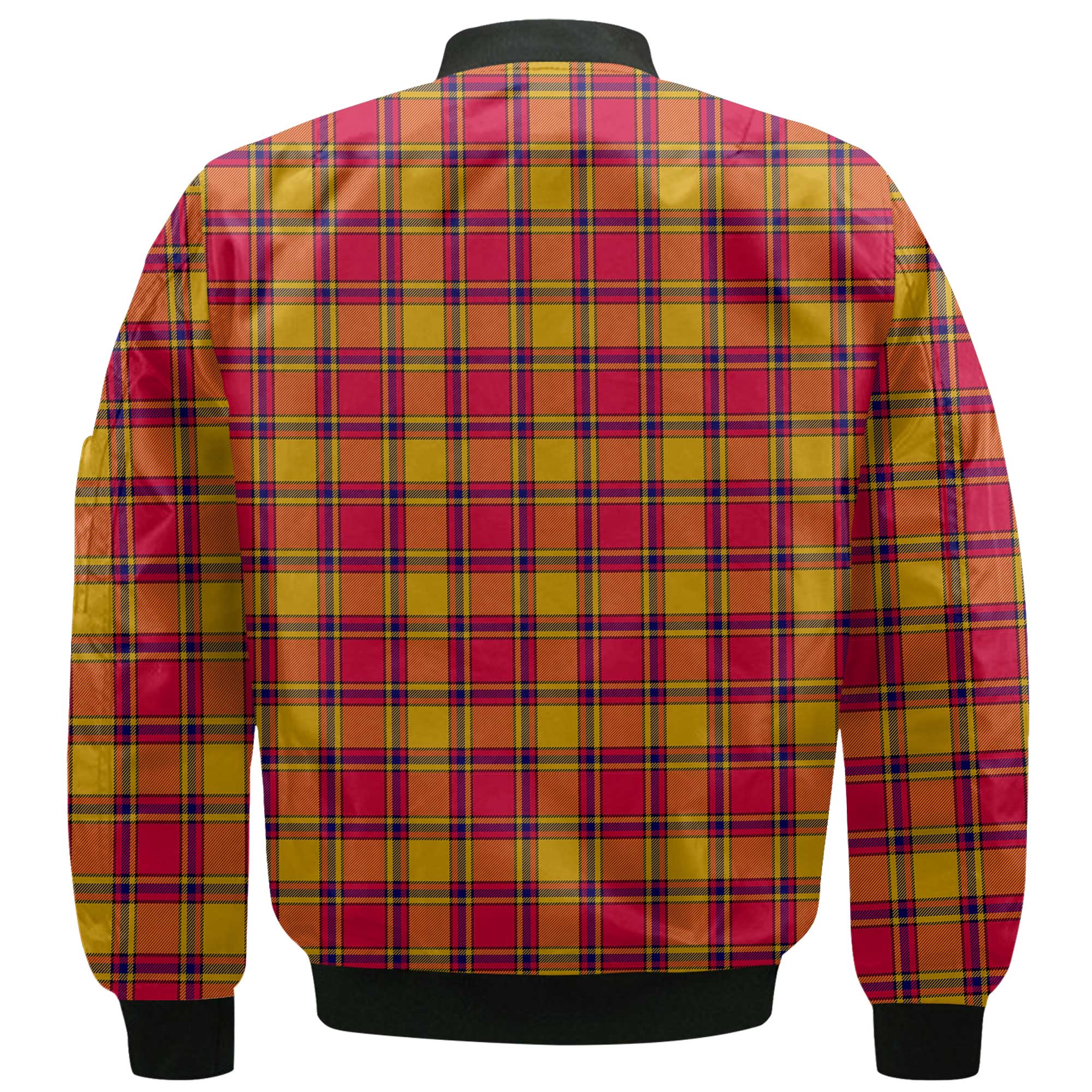 Clan Scrymgeour Tartan Men Bomber Jacket Crest And Plaid Basic Style