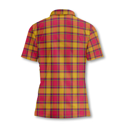 Clan Scrymgeour Tartan Women Polo Shirt Crest And Plaid Basic Style