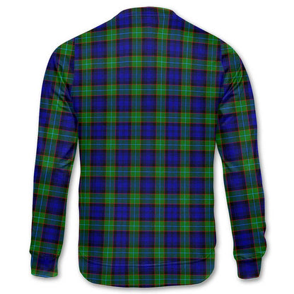 Clan Sempill Tartan Men Sweatshirt Crest And Plaid Basic Style