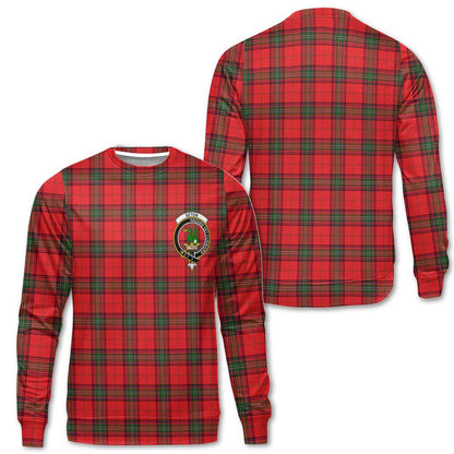 Clan Seton Tartan Men Sweatshirt Crest And Plaid Basic Style