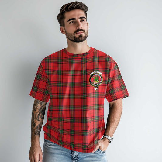 Clan Seton Tartan Men T Shirt Crest And Plaid Basic Style