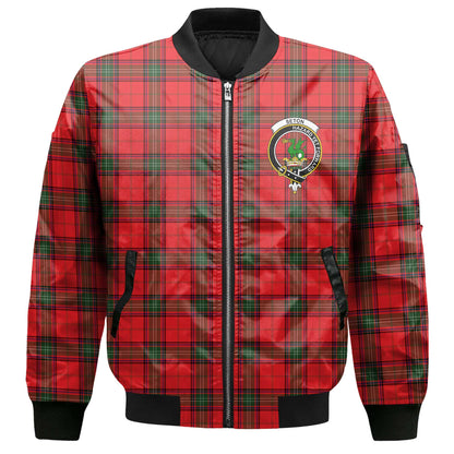 Clan Seton Tartan Women Bomber Jacket Crest And Plaid Basic Style