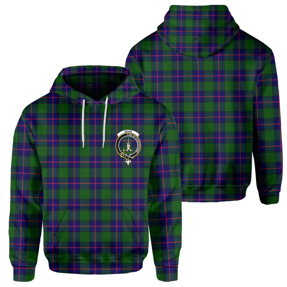 Clan Shaw Tartan Men Hoodie Crest And Plaid Basic Style