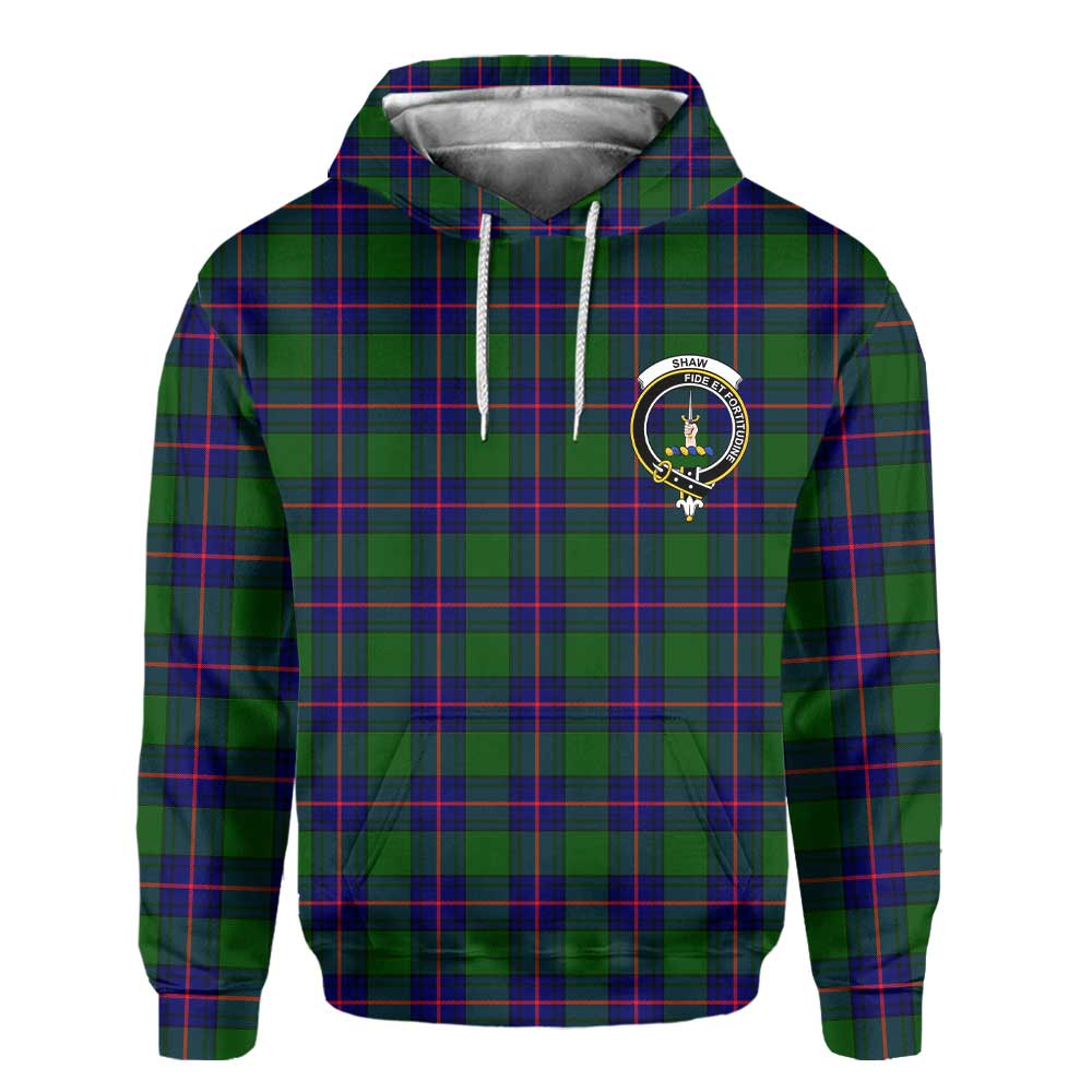 Clan Shaw Tartan Men Hoodie Crest And Plaid Basic Style