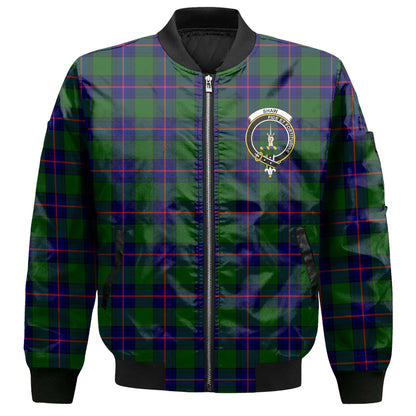 Clan Shaw Tartan Women Bomber Jacket Crest And Plaid Basic Style