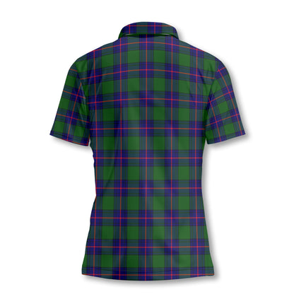 Clan Shaw Tartan Women Polo Shirt Crest And Plaid Basic Style