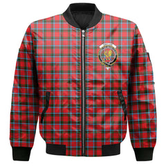 Clan Sinclair Tartan Men Bomber Jacket Crest And Plaid Basic Style