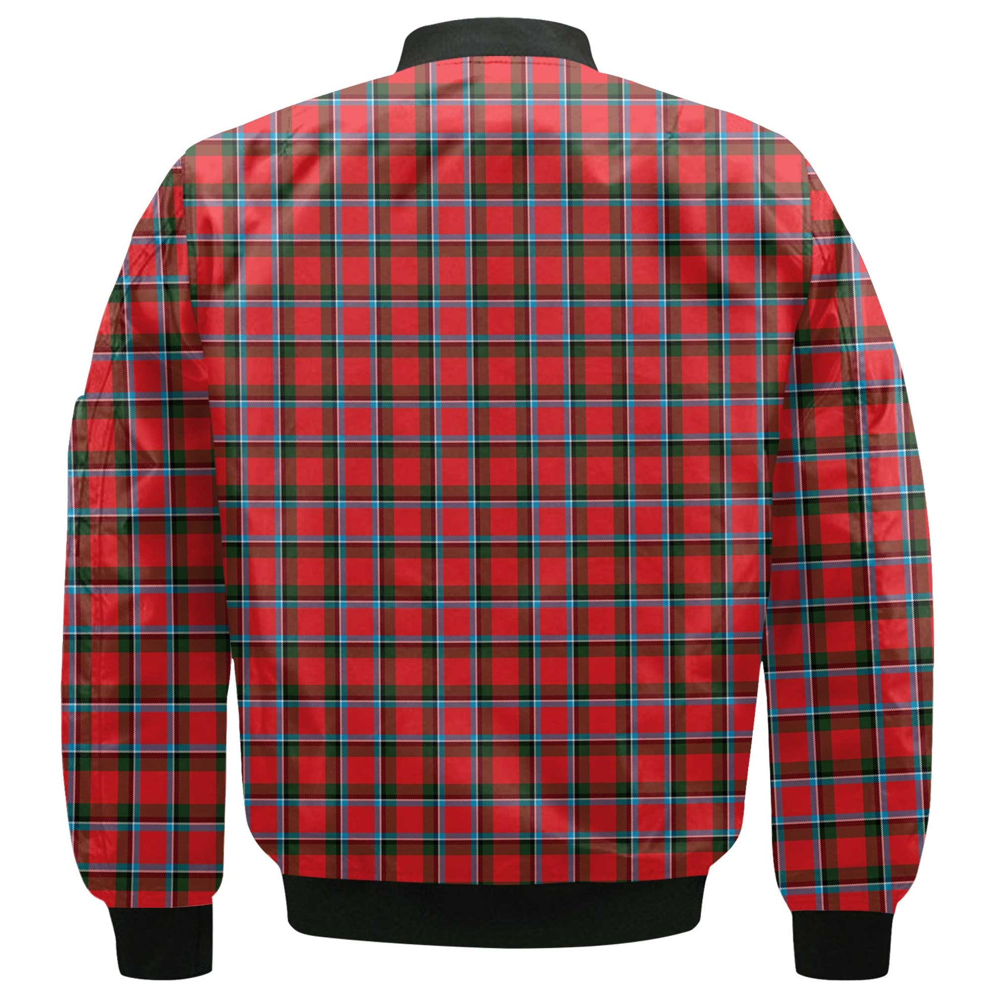 Clan Sinclair Tartan Men Bomber Jacket Crest And Plaid Basic Style