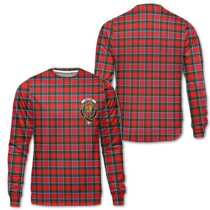 Clan Sinclair Tartan Men Sweatshirt Crest And Plaid Basic Style