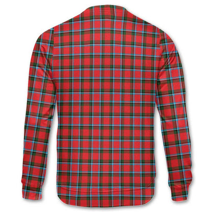 Clan Sinclair Tartan Men Sweatshirt Crest And Plaid Basic Style