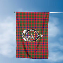 Clan Skene Tartan Flag Crest And Plaid Basic Style
