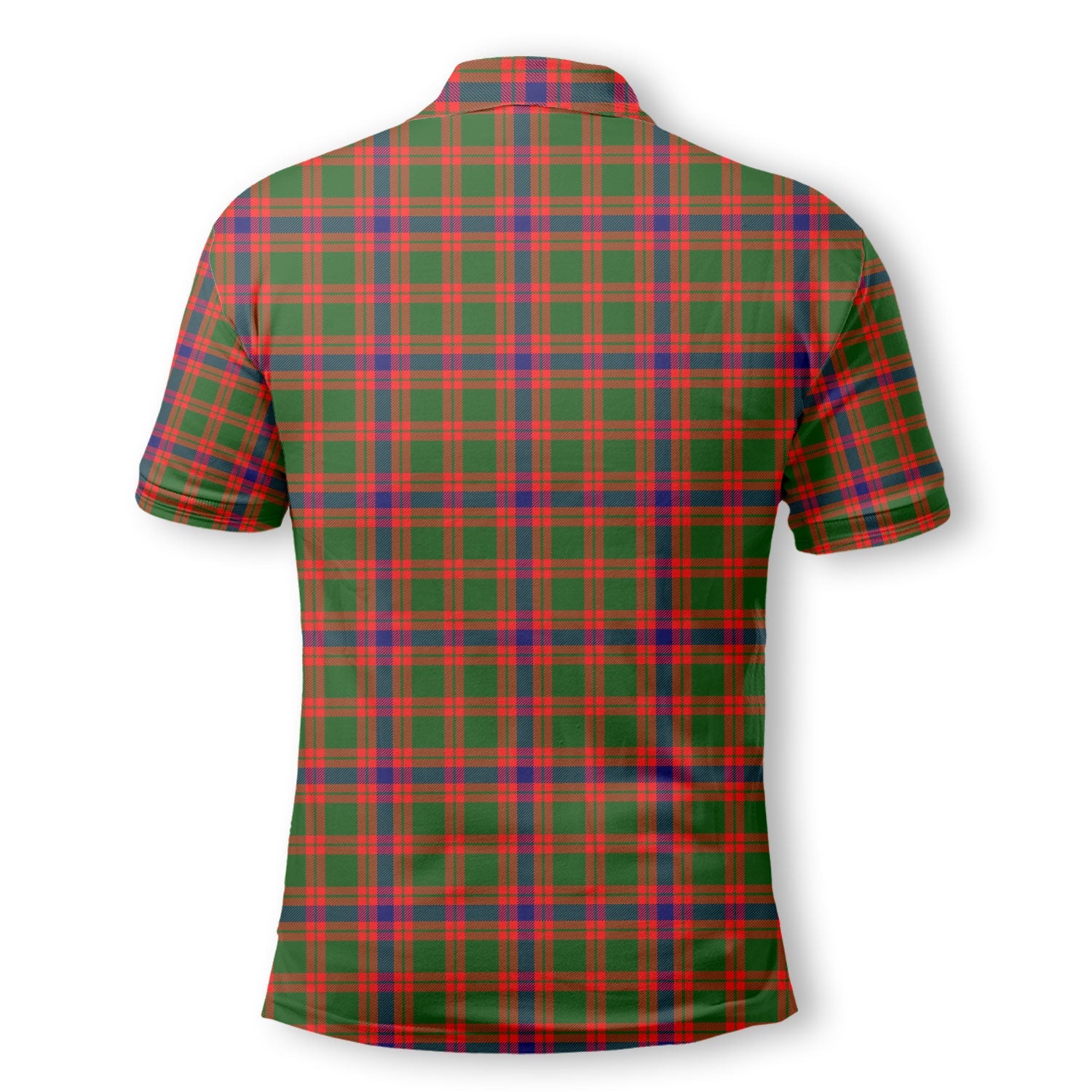 Clan Skene Tartan Golf Men Polo Shirt Crest And Plaid Basic Style