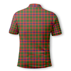 Clan Skene Tartan Men Polo Shirt Crest And Plaid Basic Style