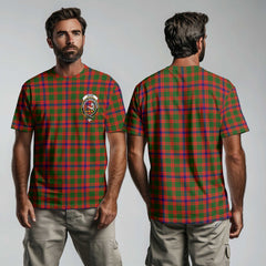 Clan Skene Tartan Men T Shirt Crest And Plaid Basic Style