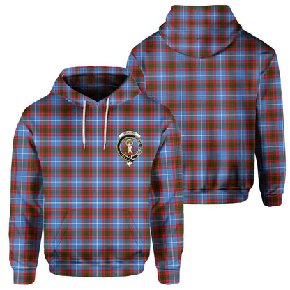 Clan Skirving Tartan Men Hoodie Crest And Plaid Basic Style