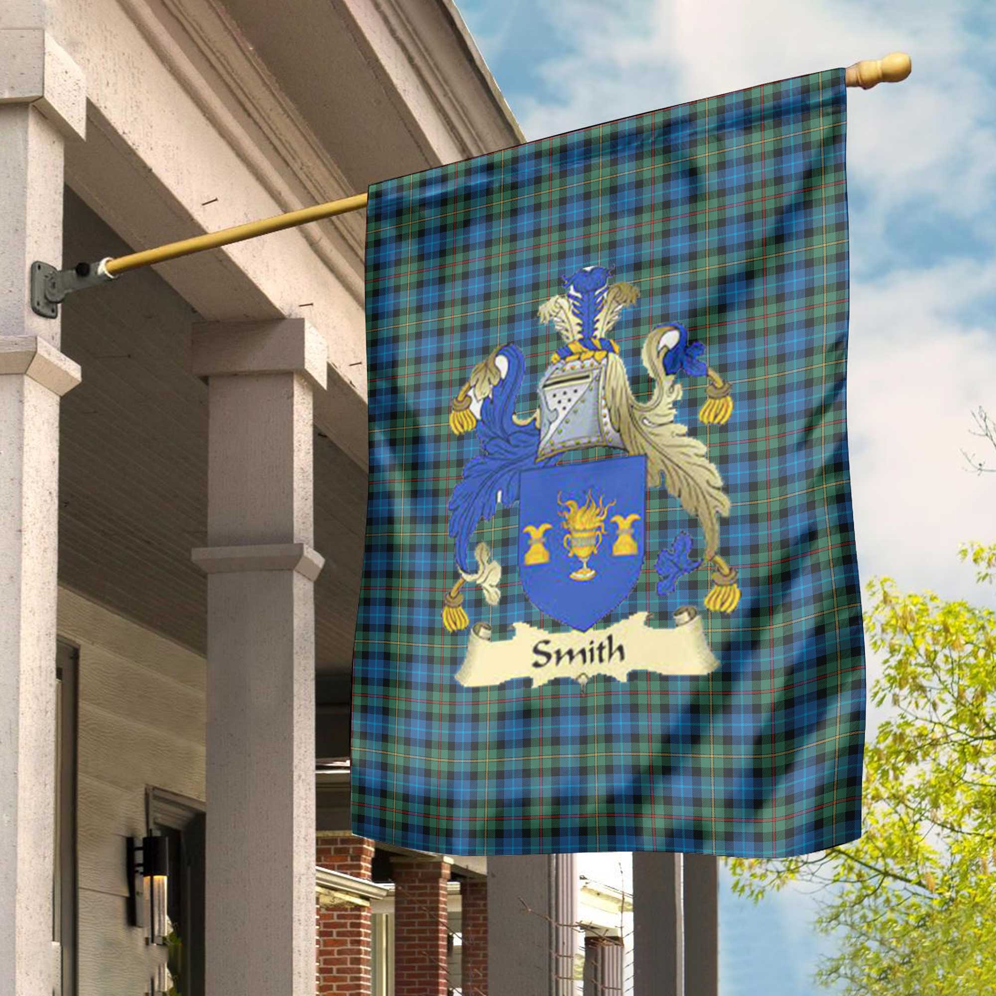 Clan Smith Tartan Garden Flag Crest And Plaid Basic Style