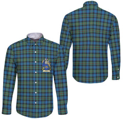 Clan Smith Tartan Long Sleeve Button Shirt Crest And Plaid Basic Style
