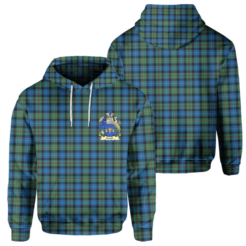 Clan Smith Tartan Men Hoodie Crest And Plaid Basic Style